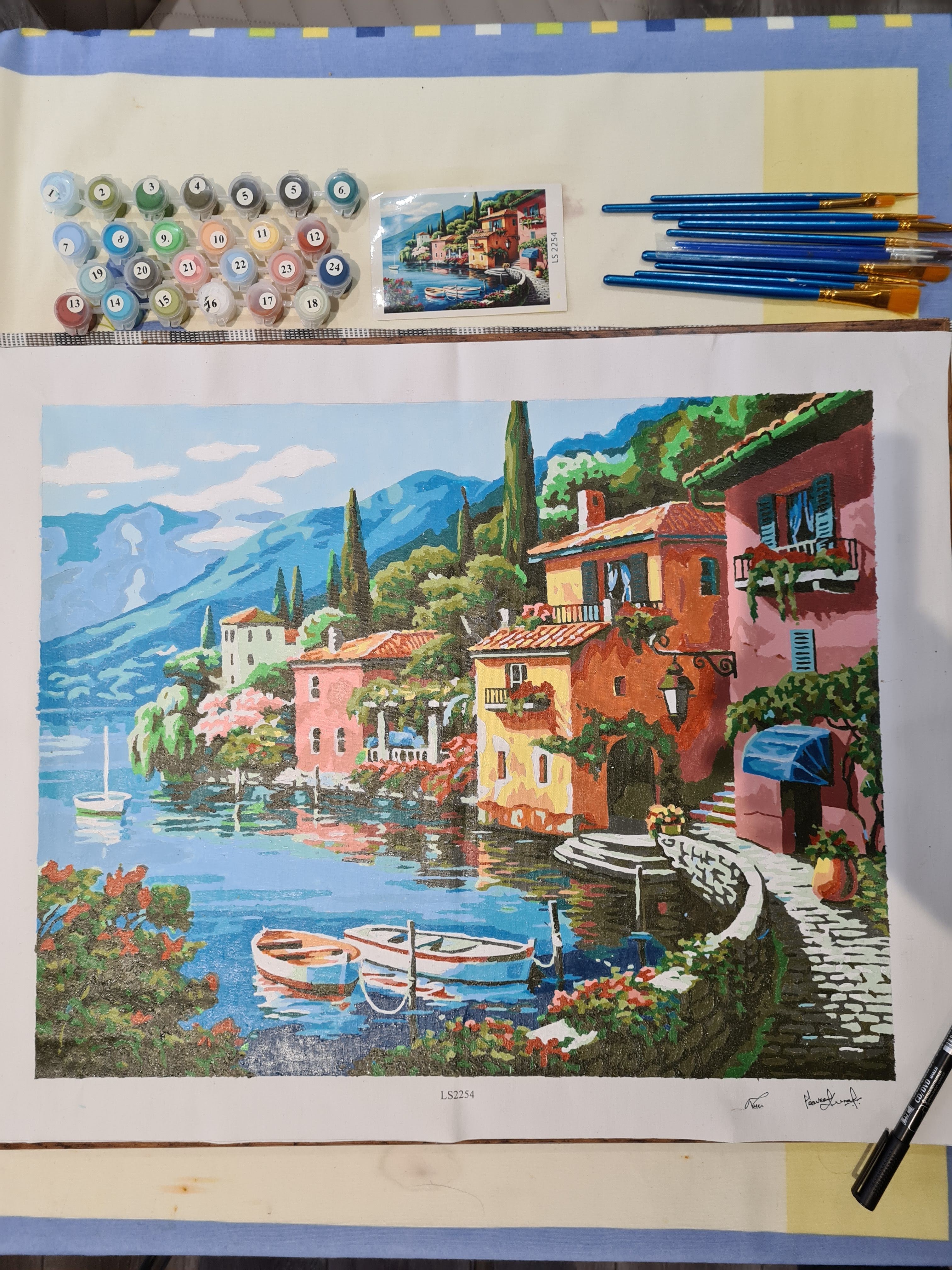 After color painting